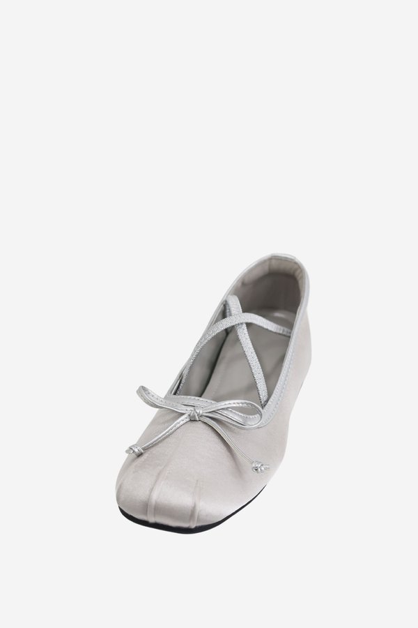 DESIRE BALLETCORE ELEVATED PUMPS (3.5 CM) IN SILVER