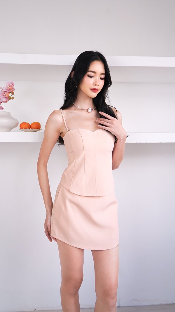 PX3615 Desiree Corset Top in Nude Pink