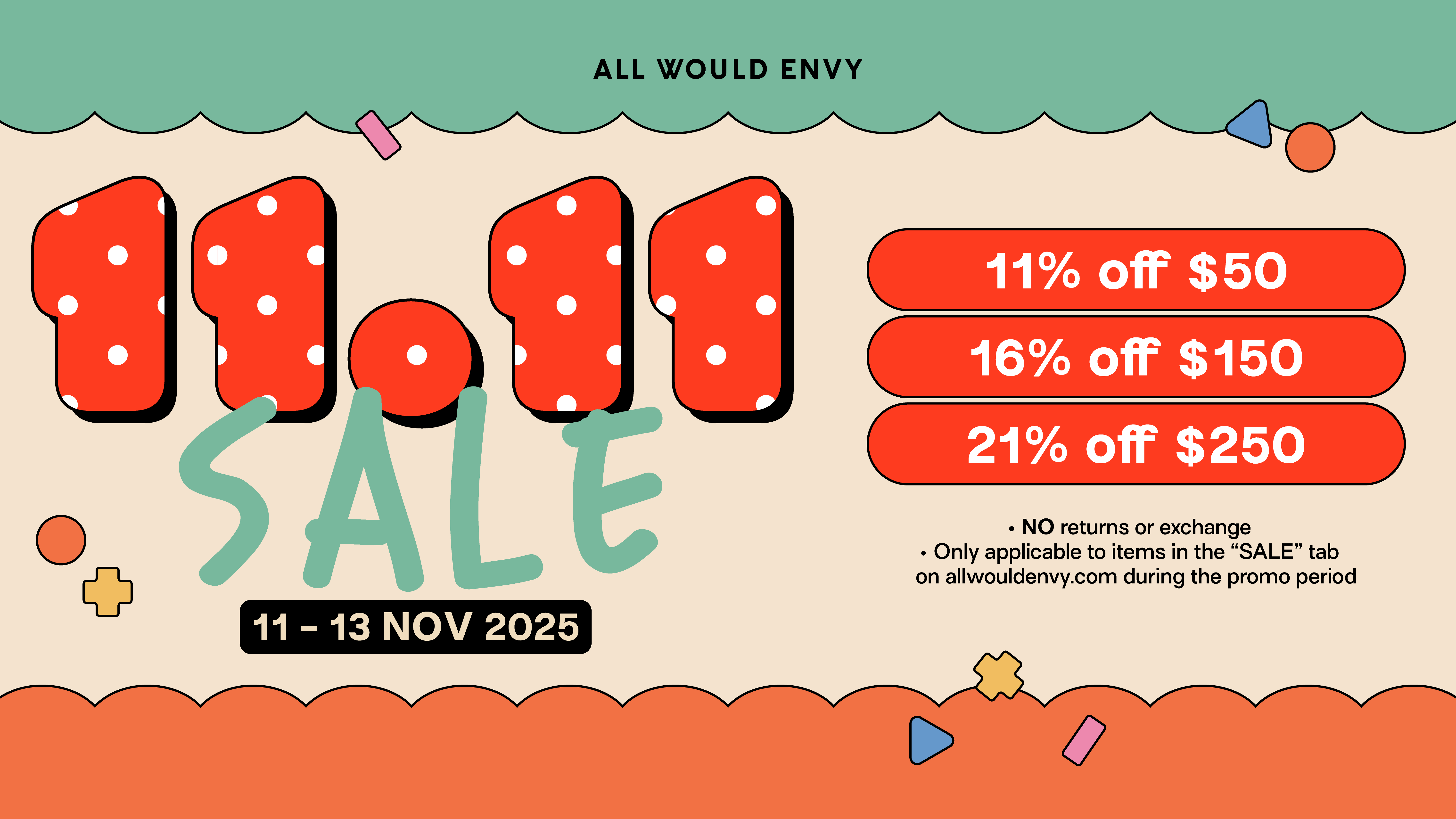 AWE 11-11 SALE