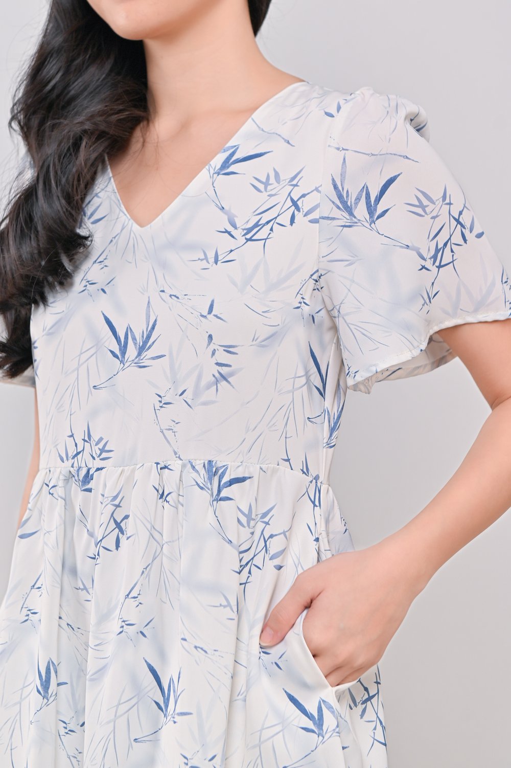 EMBLA BAMBOO V-NECK DRESS-ROMPER EMBLA BAMBOO V-NECK DRESS-ROMPER