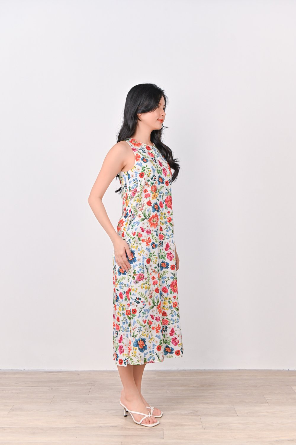 ROBUST FLORAL SIDE-SLIT MIDI ROBUST FLORAL SIDE-SLIT MIDI