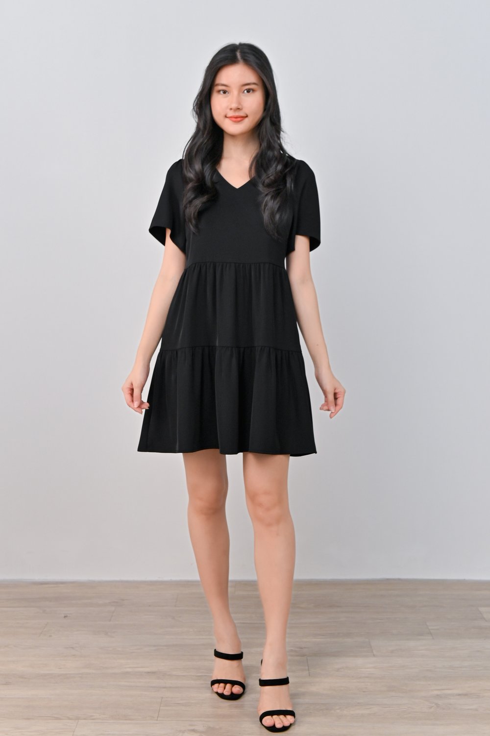 DORDI BABYDOLL DRESS IN BLACK DORDI BABYDOLL DRESS IN BLACK