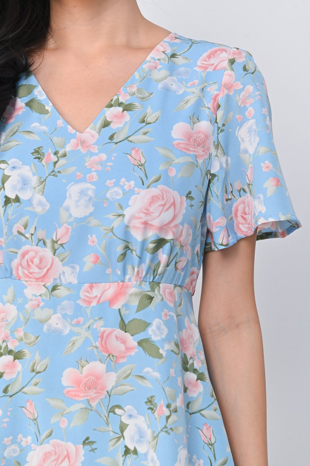 EBBE FLORAL DRESS-ROMPER IN BLUE EBBE FLORAL DRESS-ROMPER IN BLUE