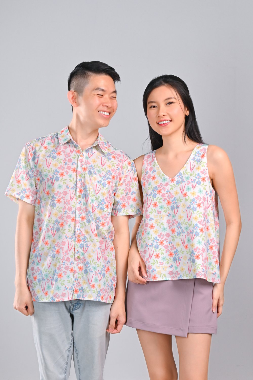 HARU FLORALS TWO-WAY TOP HARU FLORALS TWO-WAY TOP
