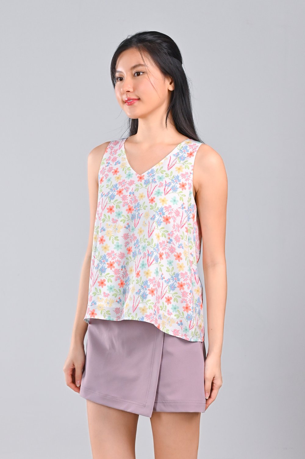 HARU FLORALS TWO-WAY TOP HARU FLORALS TWO-WAY TOP