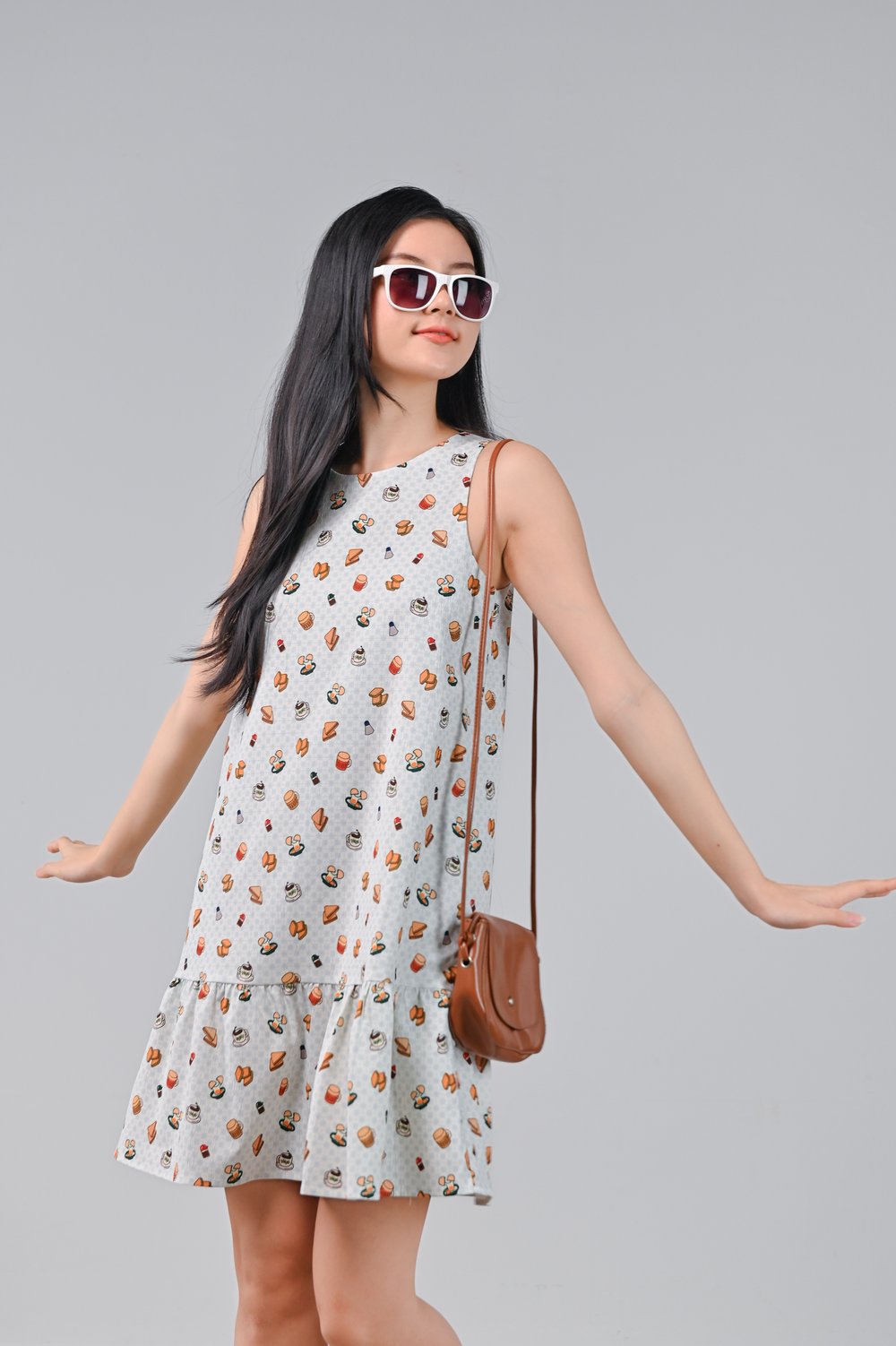 SUNDAY BREAKFAST SLEEVELESS DROPWAIST DRESS