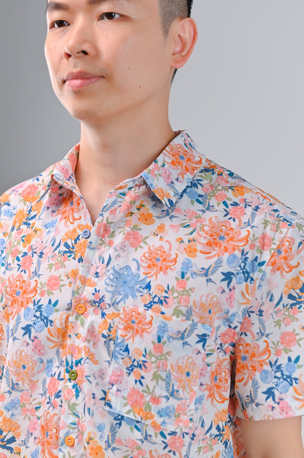 FLORAL FIREWORKS MEN’S SHIRT