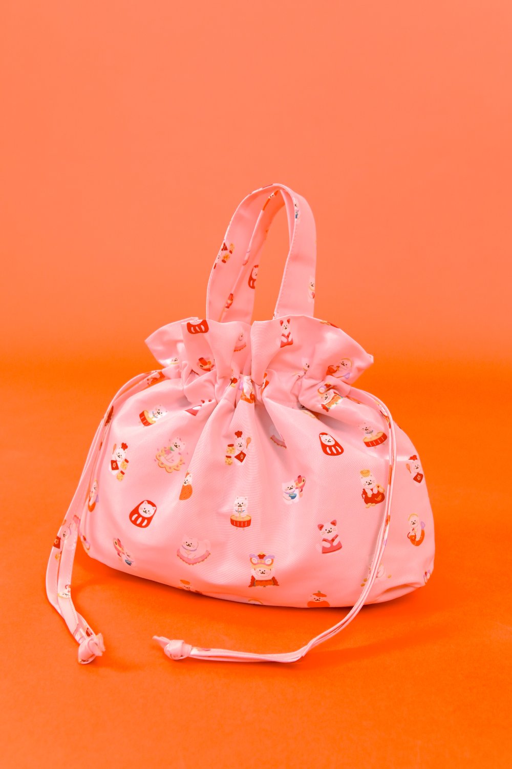 PINK FORTUNE CAT DUMPLING BAG PINK FORTUNE CAT DUMPLING BAG