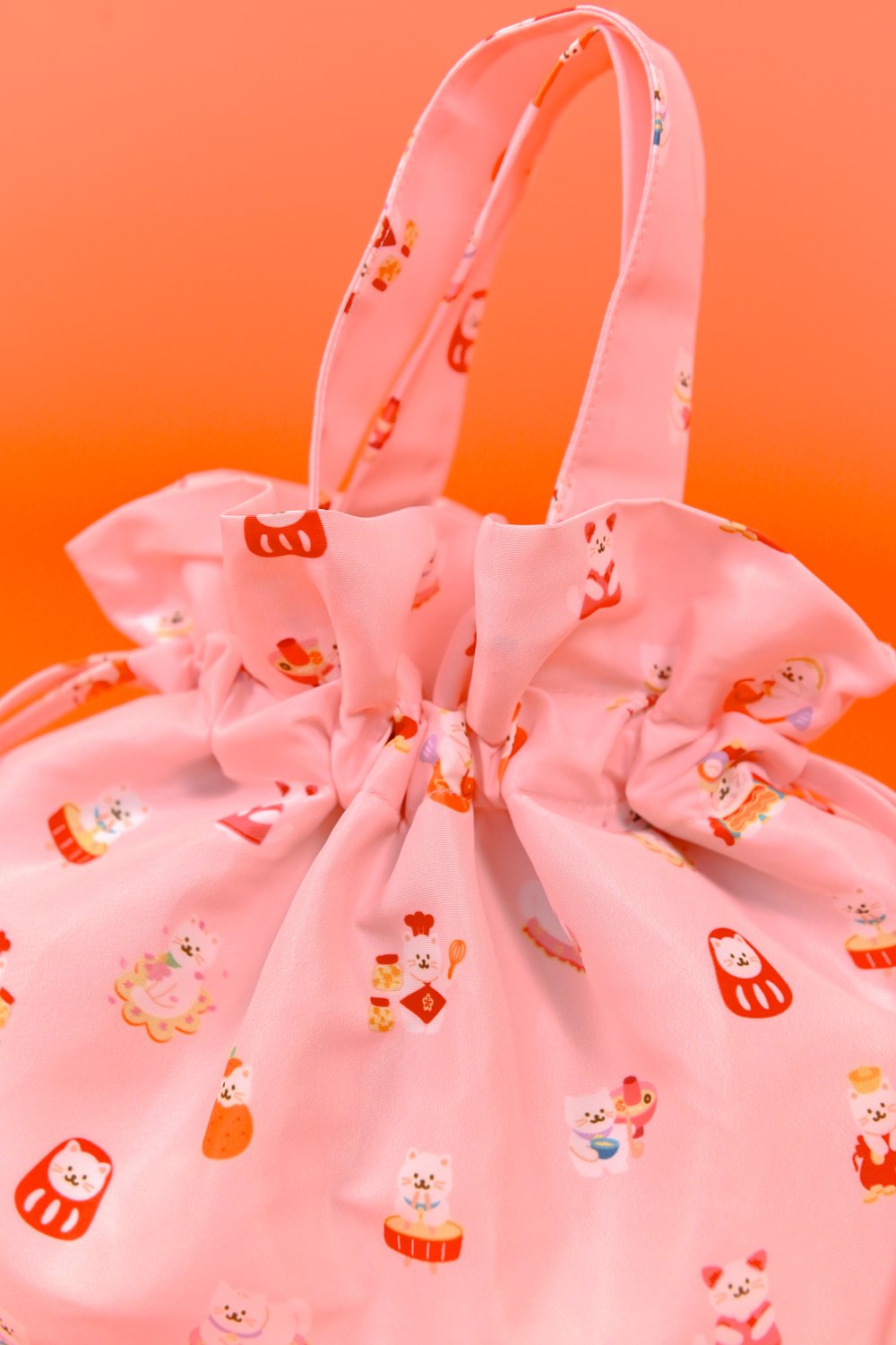 PINK FORTUNE CAT DUMPLING BAG PINK FORTUNE CAT DUMPLING BAG