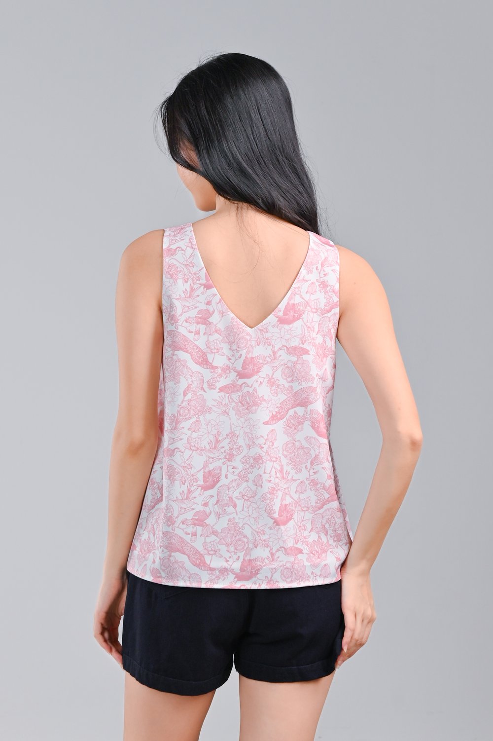 PINK FEATHERED TALES TWO-WAY TOP PINK FEATHERED TALES TWO-WAY TOP