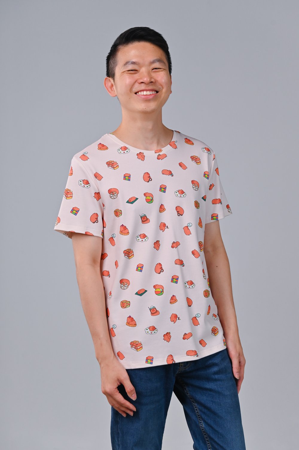 CUTE CAPYBARA PRINTED UNISEX TEE