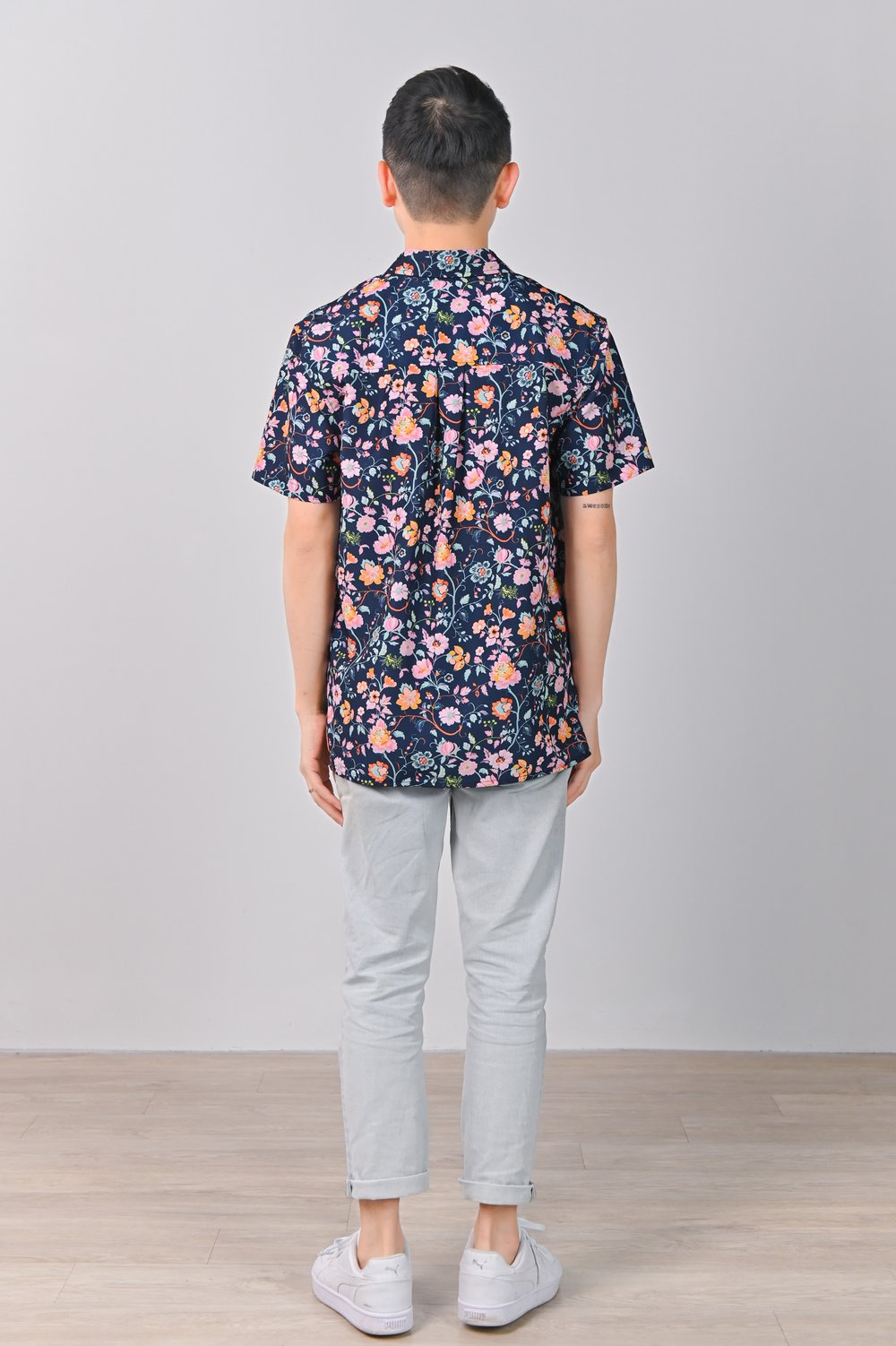 PEONY REVERIE NAVY MEN’S SHIRT PEONY REVERIE NAVY MEN’S SHIRT