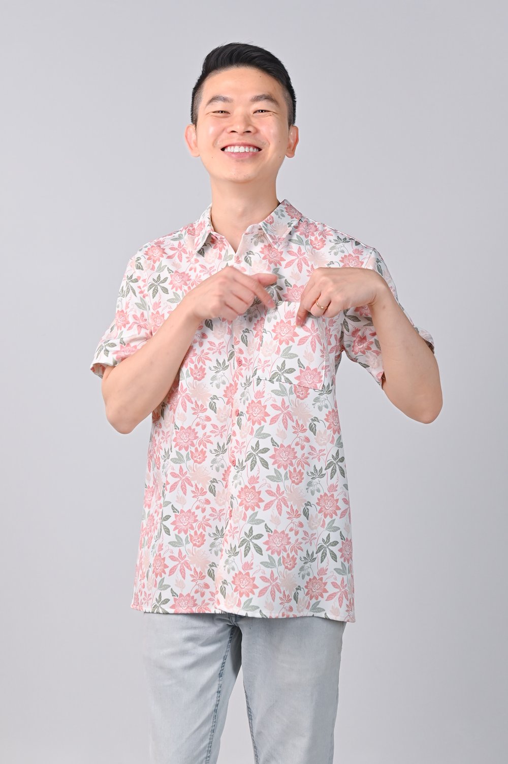 CAMY PEACH GARDEN MEN’S SHIRT