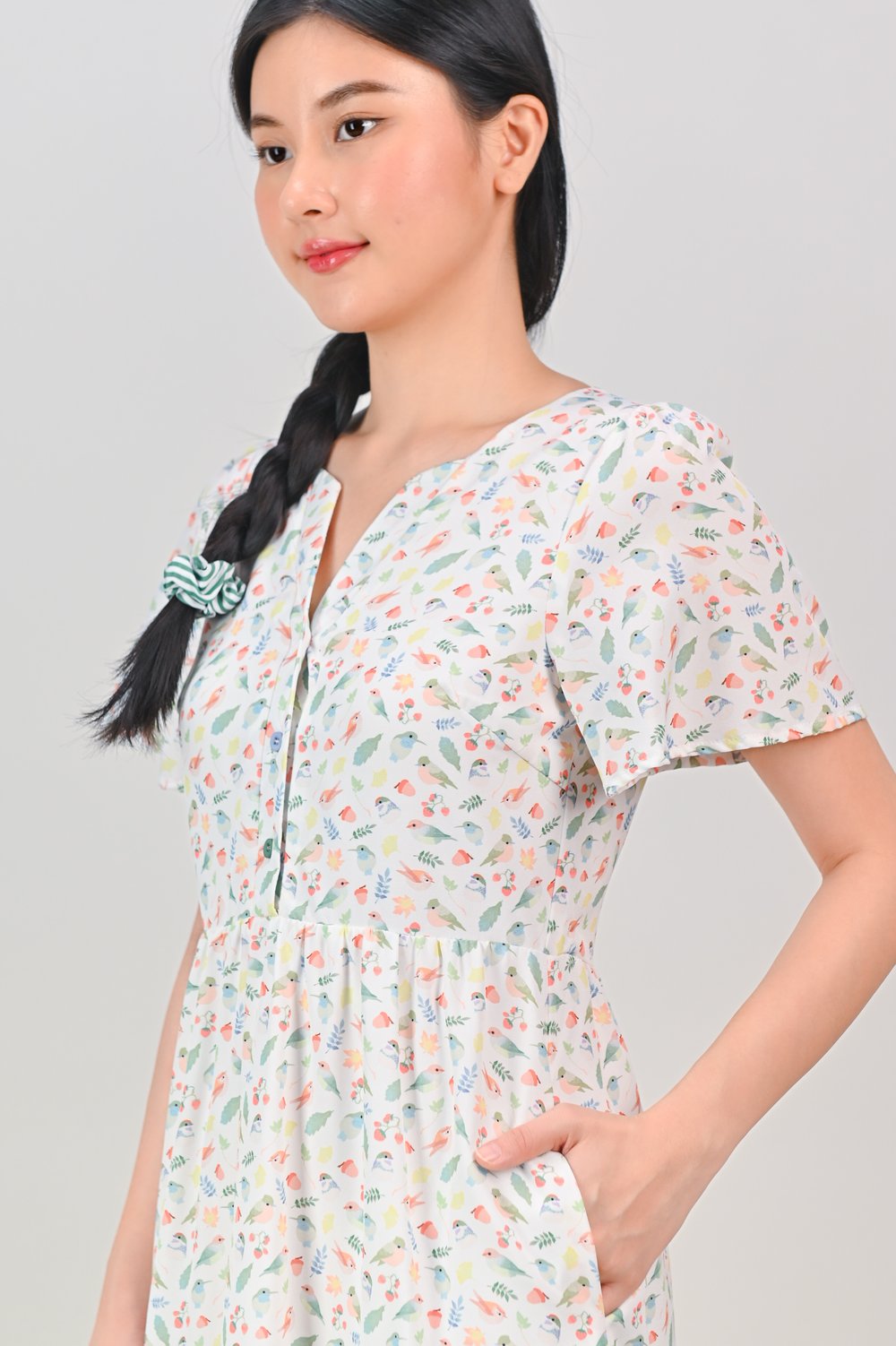 FRIENDS OF THE FOREST FLOUNCE SHIRTDRESS FRIENDS OF THE FOREST FLOUNCE SHIRTDRESS