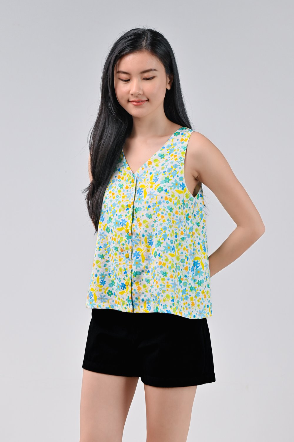 CITRUS FLOWERS BUTTON TWO-WAY TOP CITRUS FLOWERS BUTTON TWO-WAY TOP