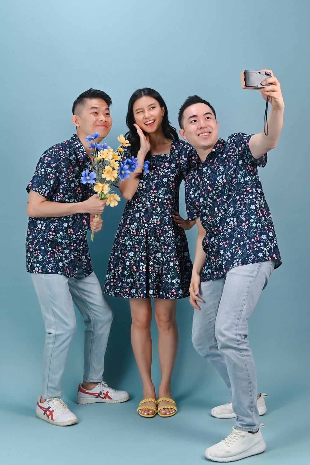 IVY LIT FLORAL SQUARE-NECK BABYDOLL DRESS IVY LIT FLORAL SQUARE-NECK BABYDOLL DRESS