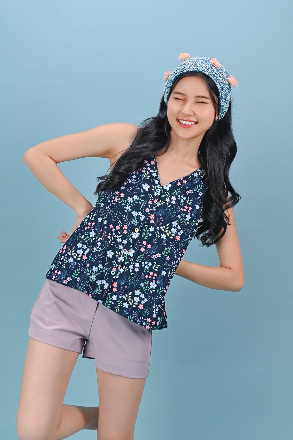 IVY LIT FLORAL TWO-WAY TOP IVY LIT FLORAL TWO-WAY TOP