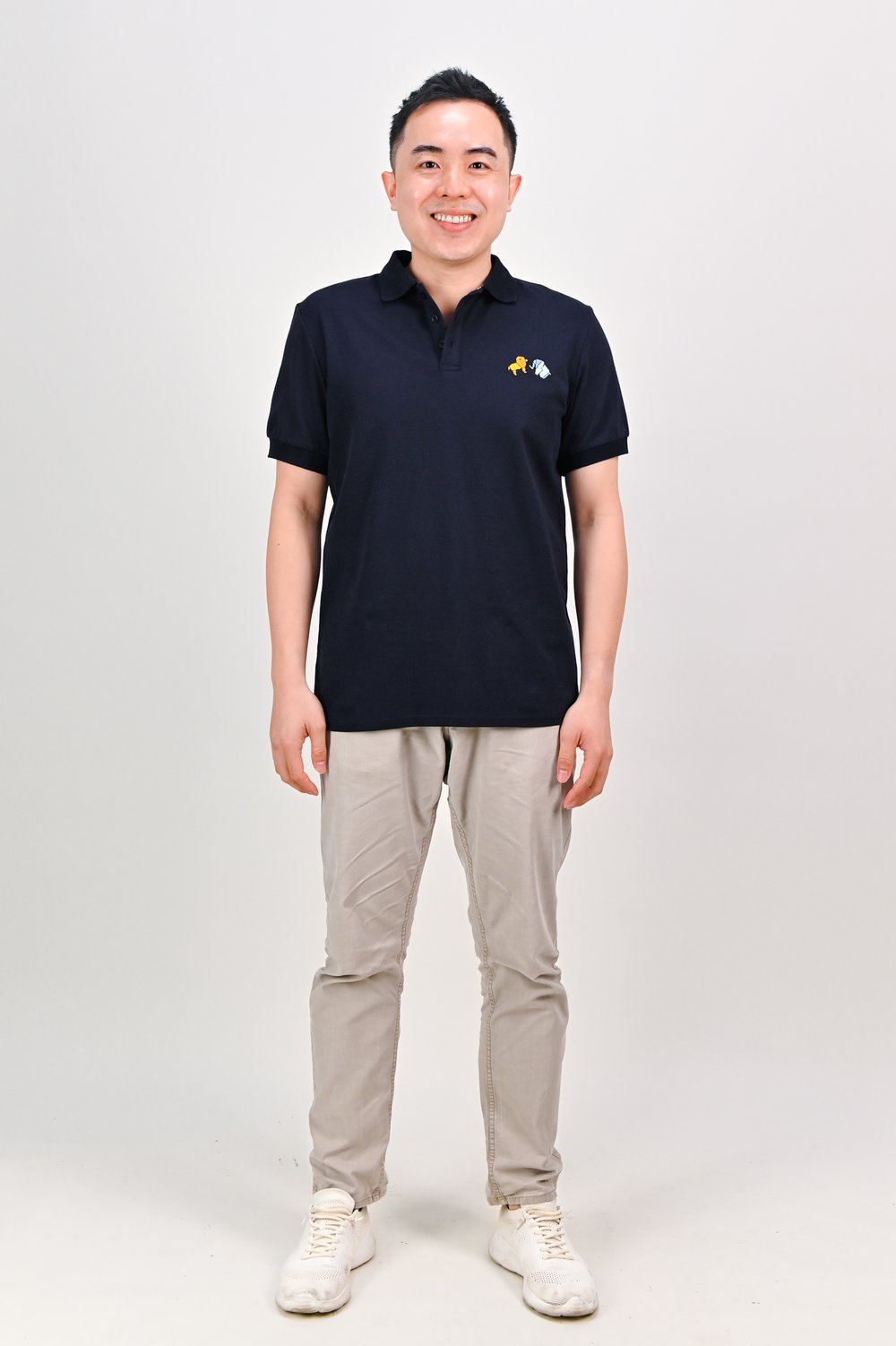 ORIGAMI ZOO NAVY POLO SHIRT ORIGAMI ZOO NAVY POLO SHIRT