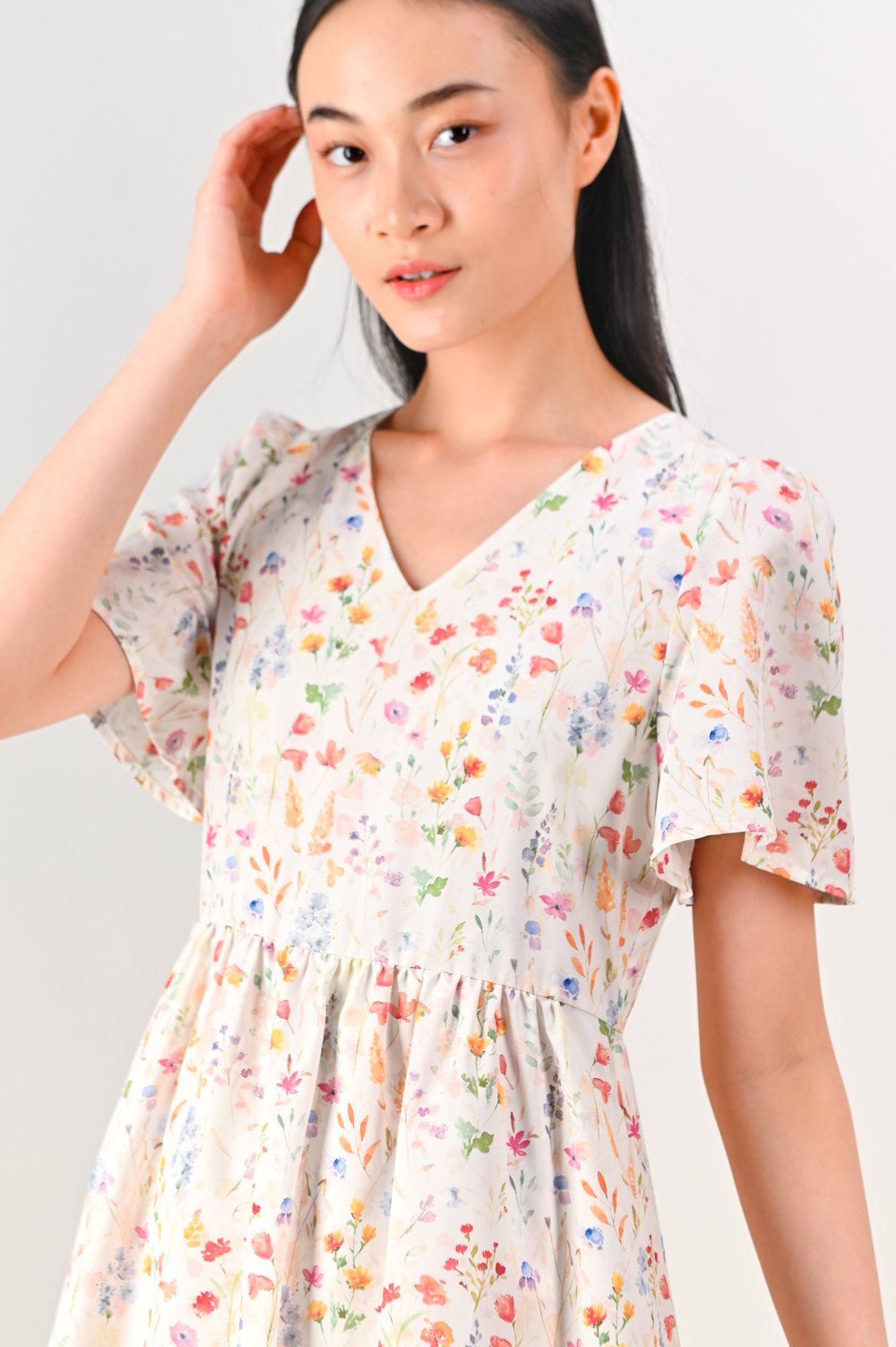 EDEN ERA V-NECK DRESS-ROMPER EDEN ERA V-NECK DRESS-ROMPER