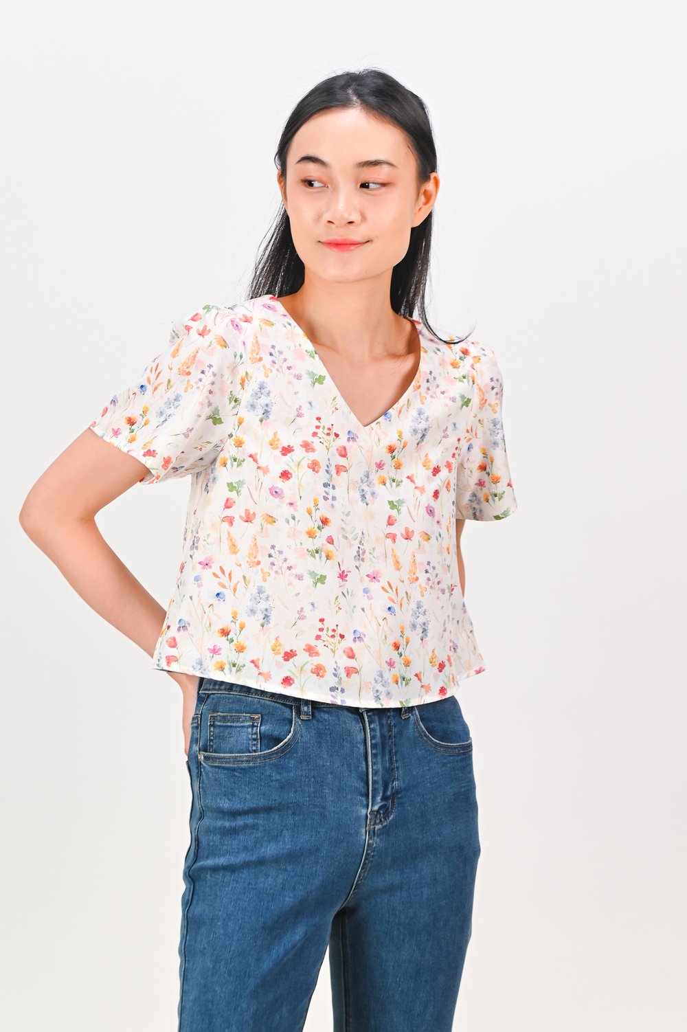 EDEN ERA SLEEVED LAYERED TOP