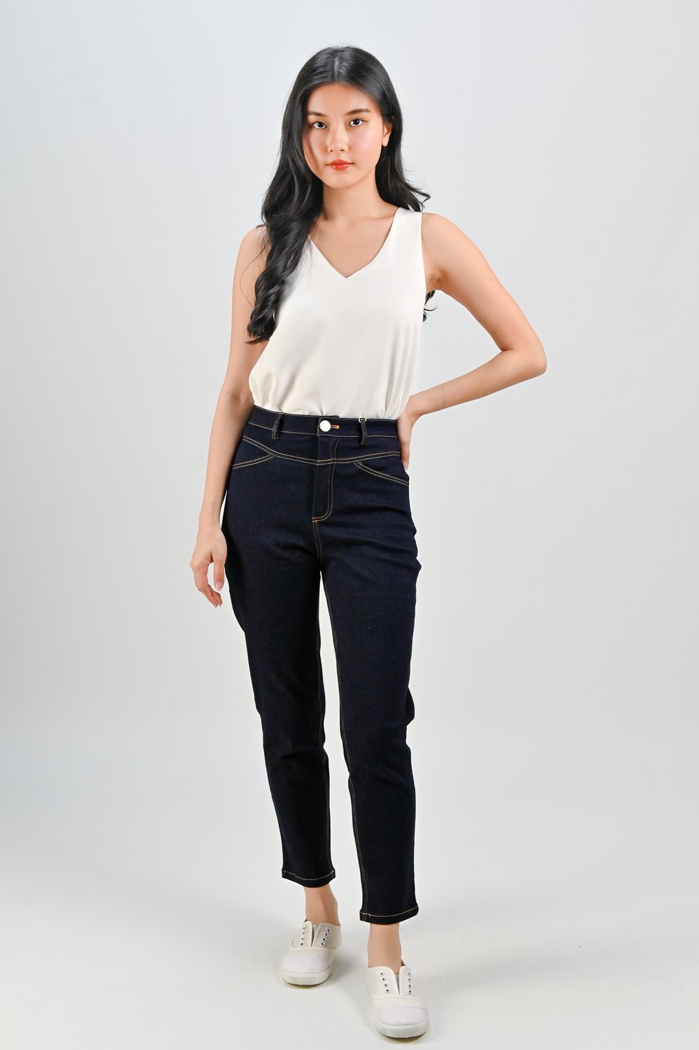 FELLIE DARK DENIM SLIM JEANS FELLIE DARK DENIM SLIM JEANS