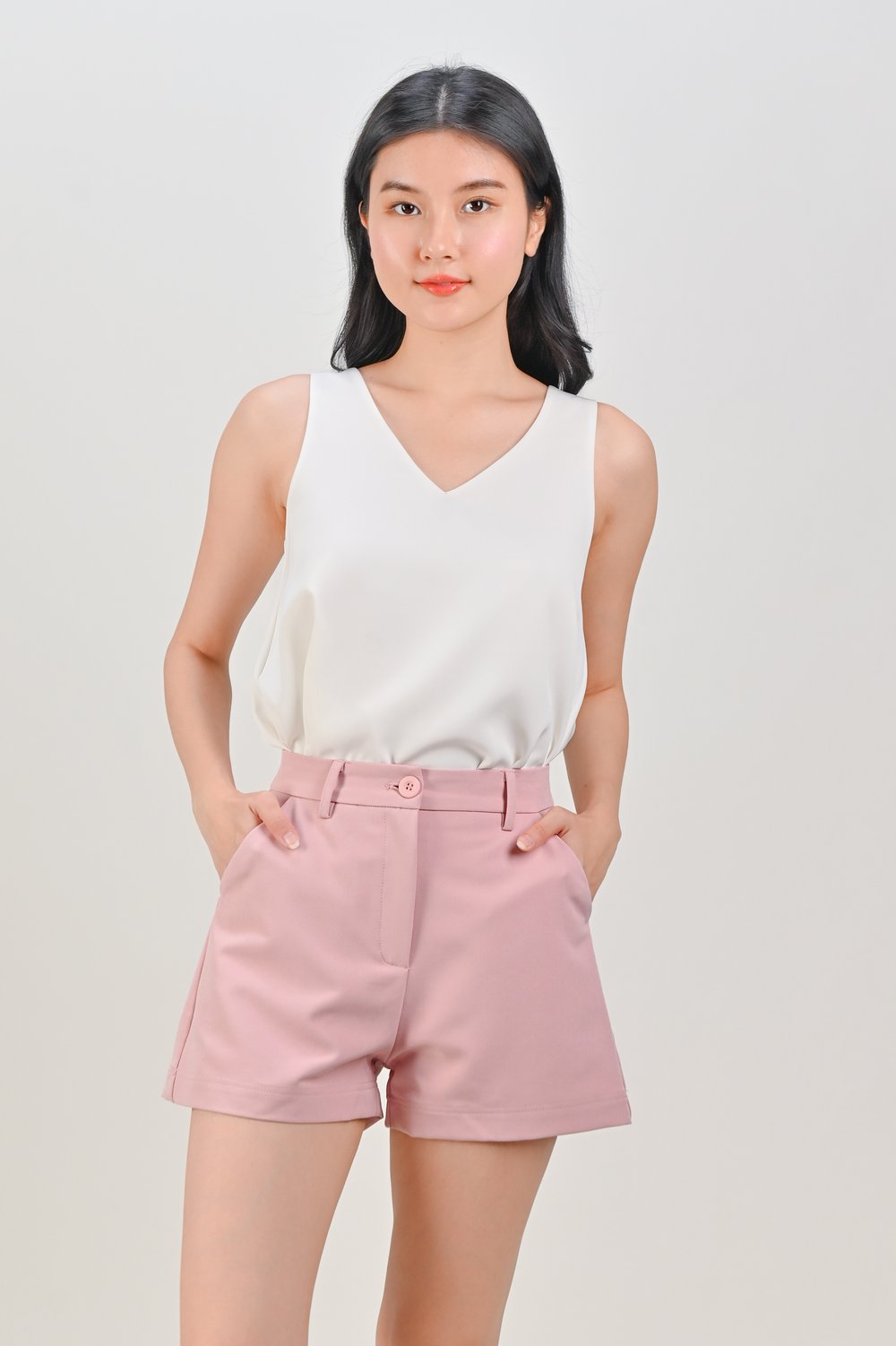CHIYO ELASTIC-BACK SHORTS IN PINK CHIYO ELASTIC-BACK SHORTS IN PINK