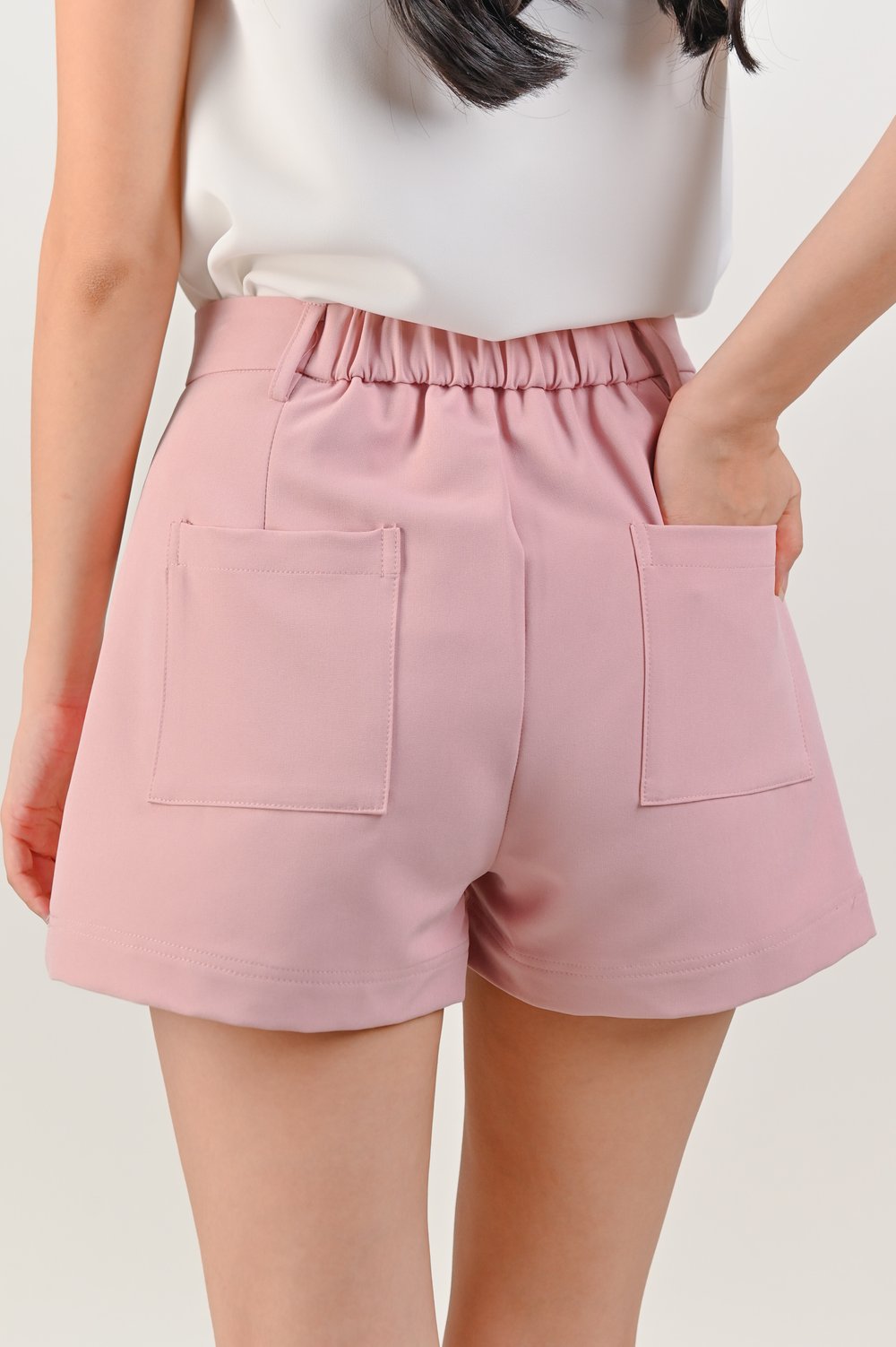 CHIYO ELASTIC-BACK SHORTS IN PINK CHIYO ELASTIC-BACK SHORTS IN PINK