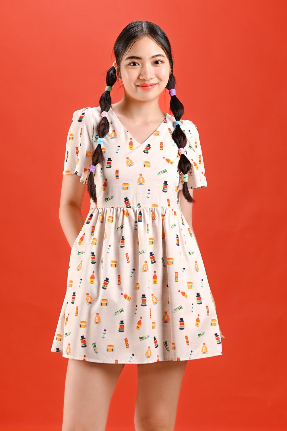 SG WONDER POTIONS V-NECK DRESS-ROMPER