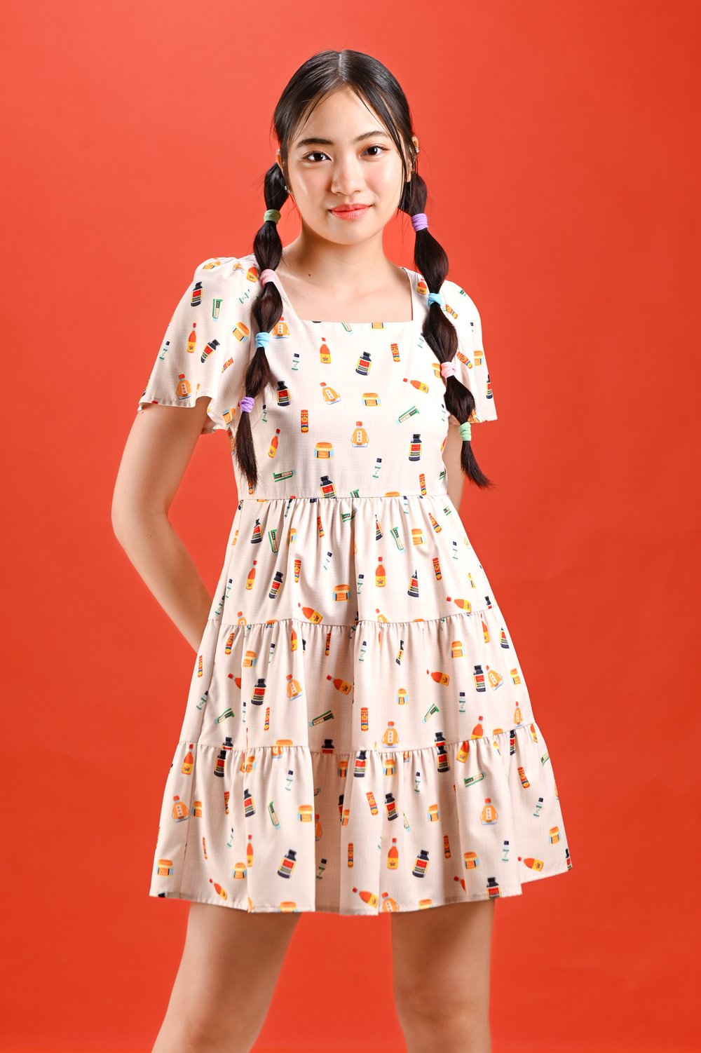 SG WONDER POTIONS SQUARE-NECK BABYDOLL DRESS SG WONDER POTIONS SQUARE-NECK BABYDOLL DRESS