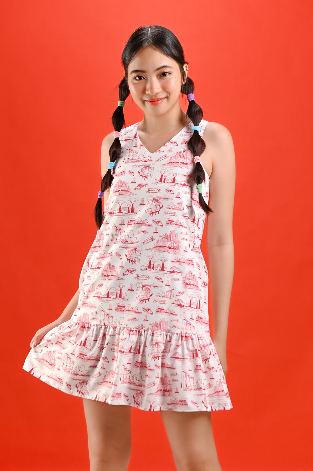 ISLAND CITY SLEEVELESS DROPWAIST DRESS ISLAND CITY SLEEVELESS DROPWAIST DRESS