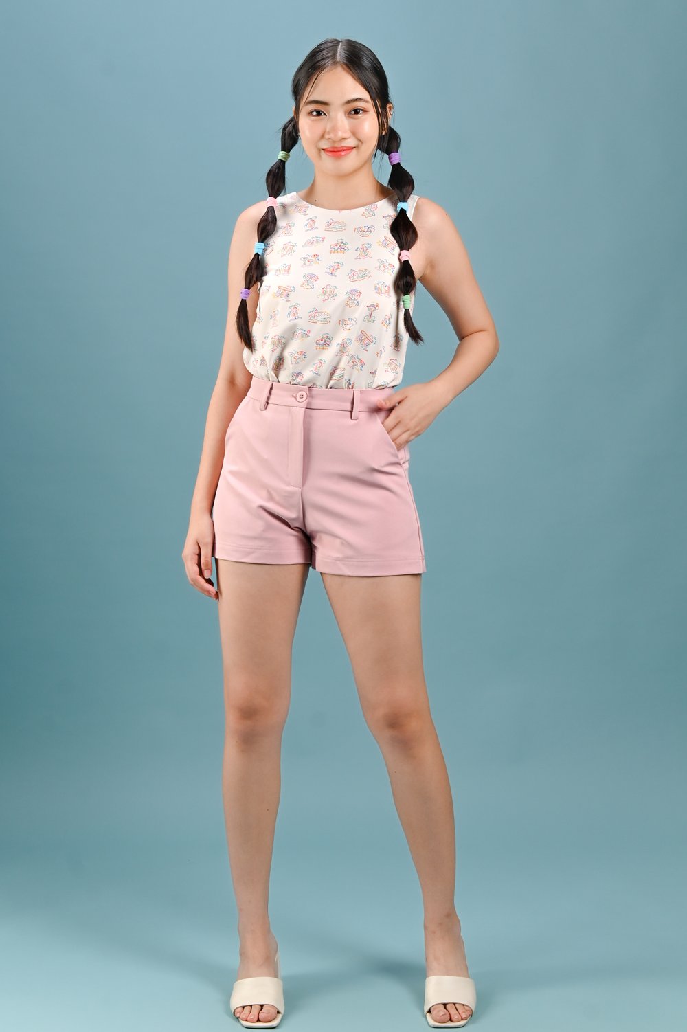 CITY OF DREAMS CREAM TWO-WAY TOP CITY OF DREAMS CREAM TWO-WAY TOP