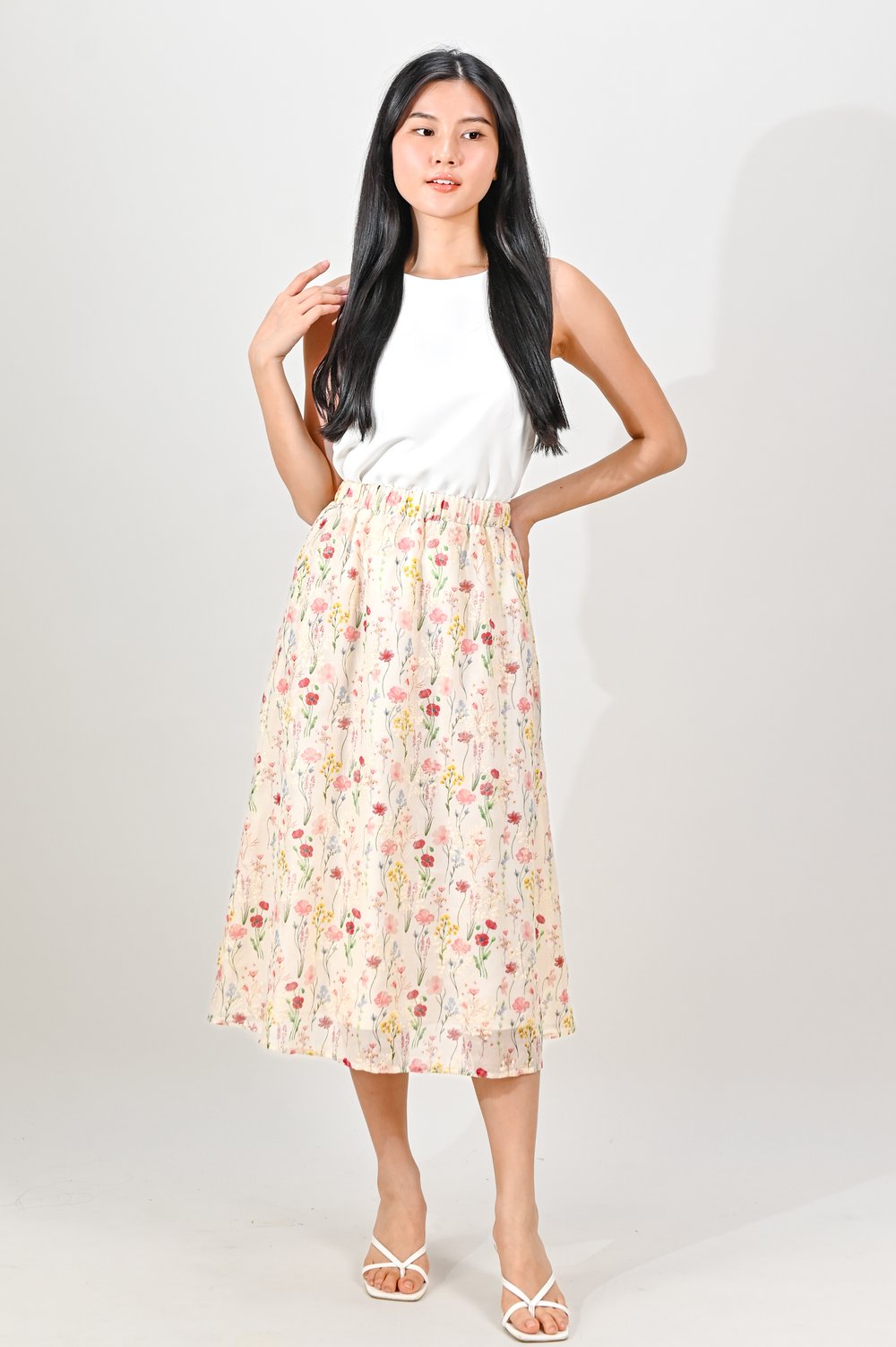 RETURNER FLORAL MIDI SKIRT RETURNER FLORAL MIDI SKIRT