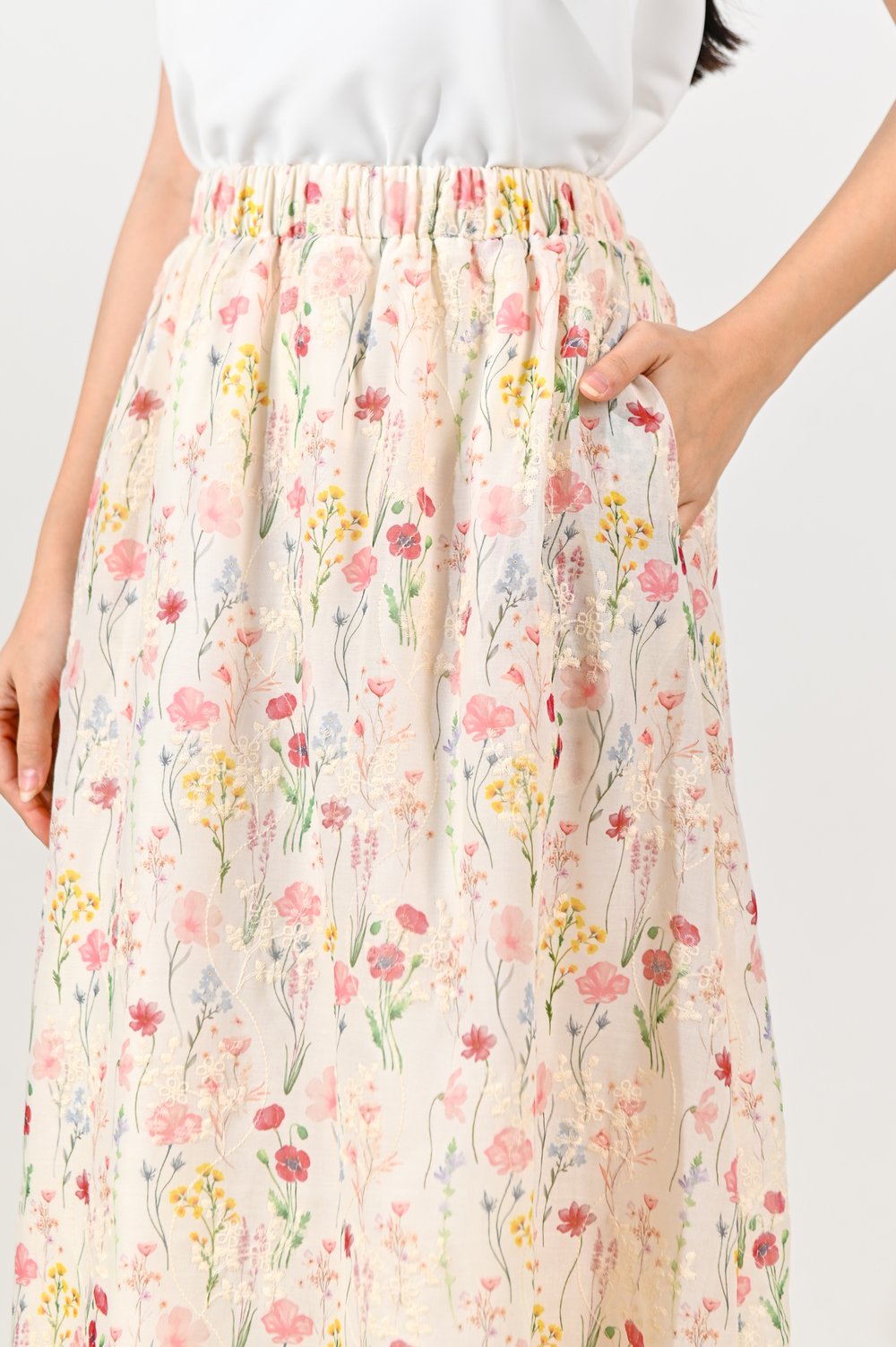 RETURNER FLORAL MIDI SKIRT RETURNER FLORAL MIDI SKIRT