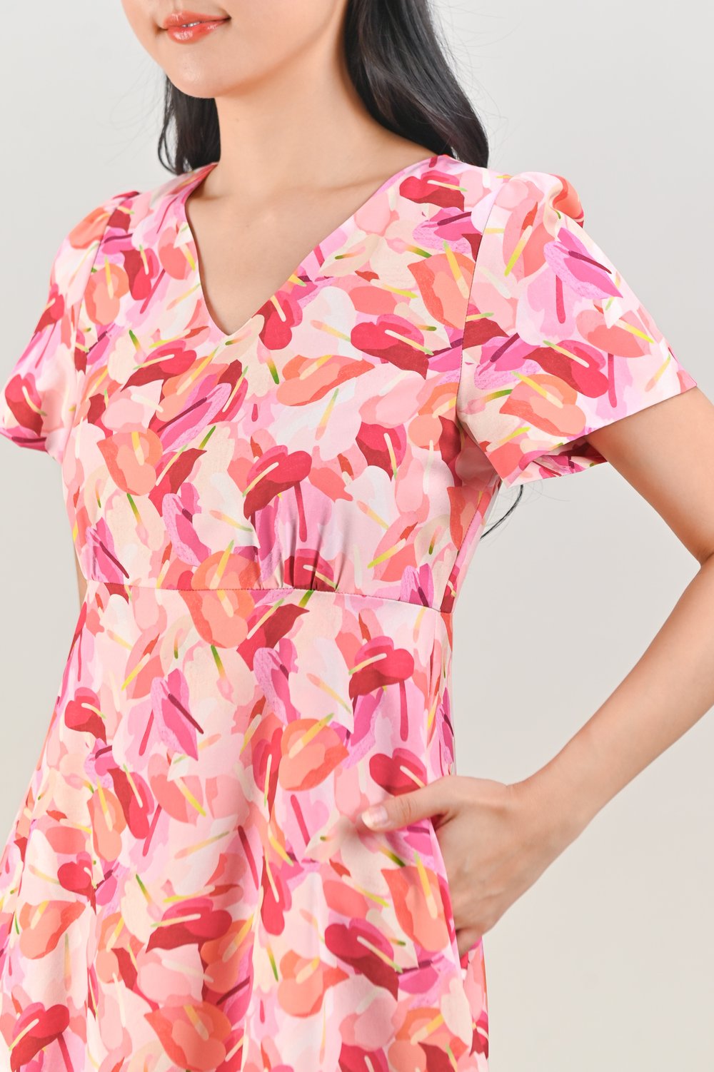 THISTLE HIGH-WAIST DRESS-ROMPER IN LACELEAF THISTLE HIGH-WAIST DRESS-ROMPER IN LACELEAF