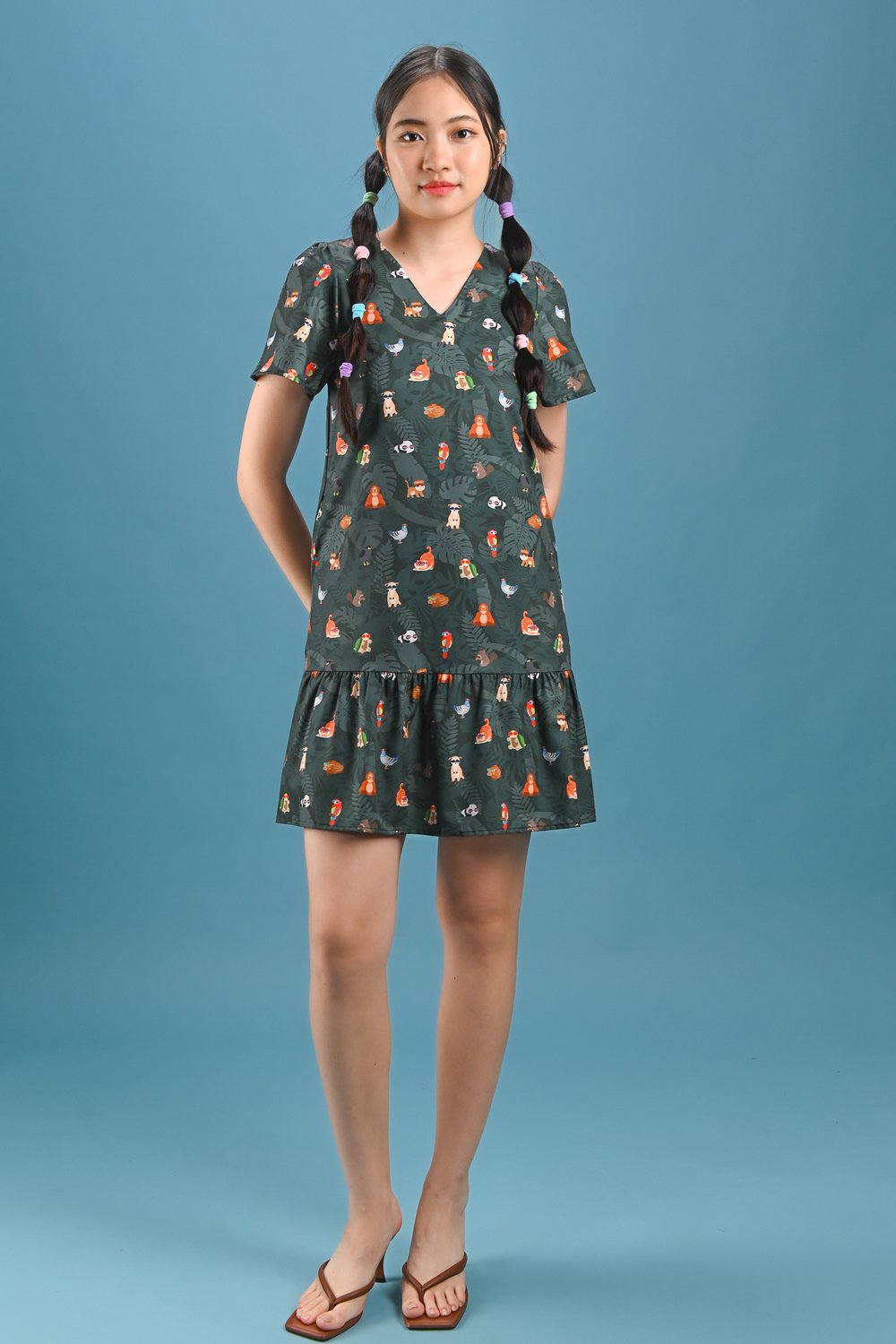 SG ZOOPERSTARS SLEEVED DROPWAIST DRESS SG ZOOPERSTARS SLEEVED DROPWAIST DRESS