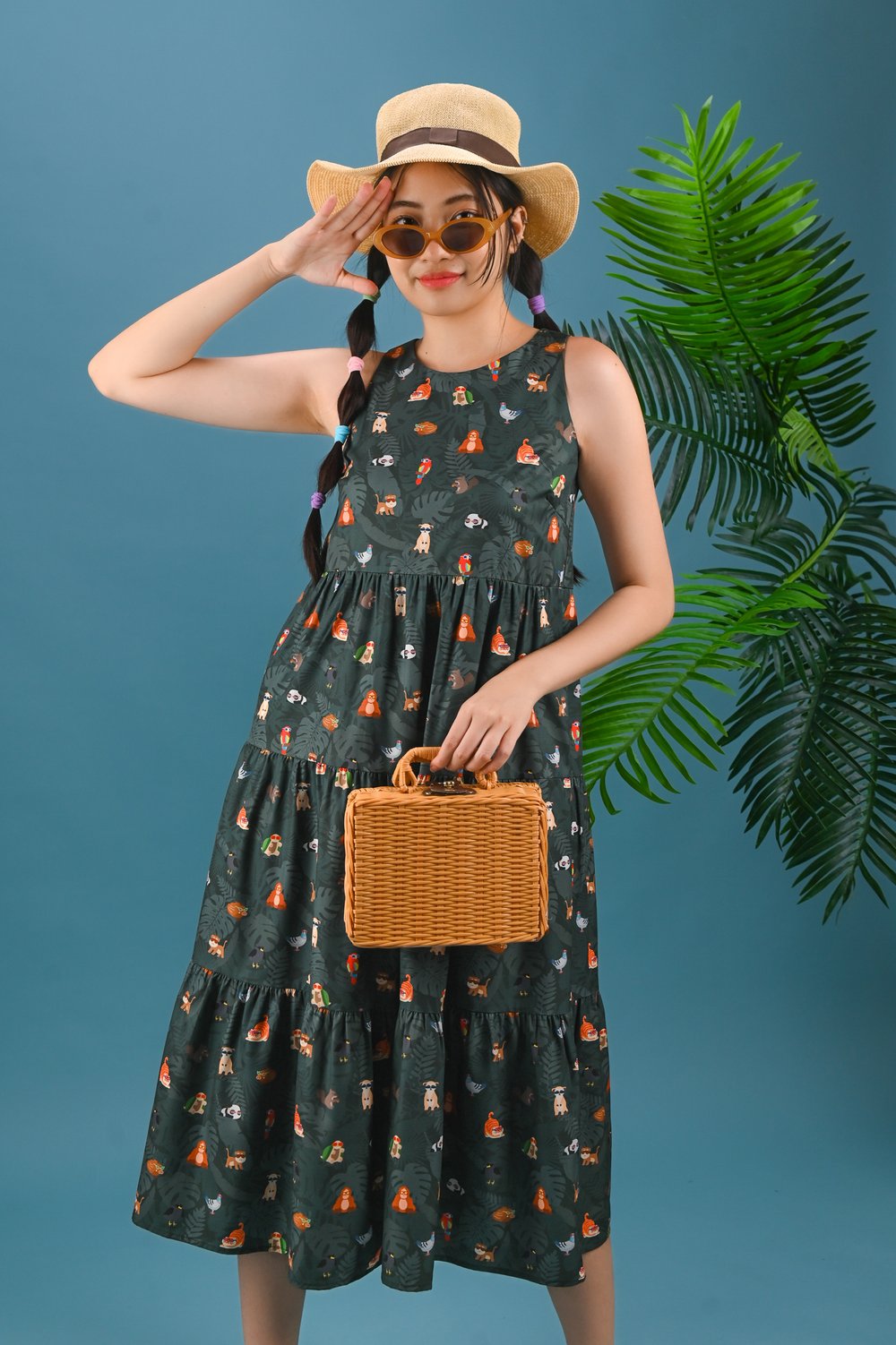 SG ZOOPERSTARS SLEEVELESS TIERED MIDAXI DRESS