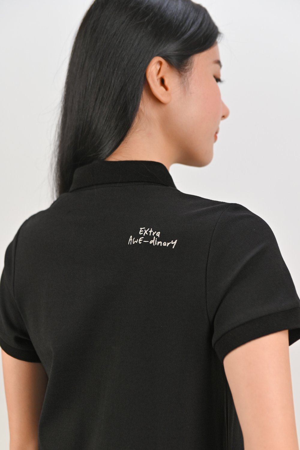 EXTRA-AWE-DINARY BLACK POLO DRESS