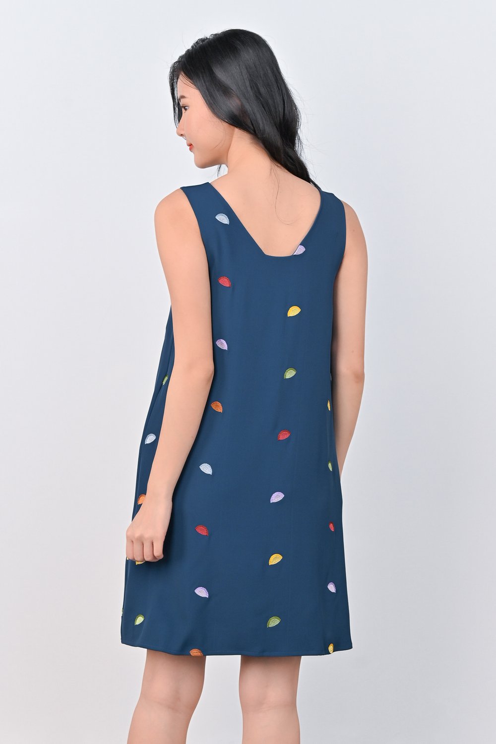 CURRY PUFFS EMB. A-LINE DRESS CURRY PUFFS EMB. A-LINE DRESS