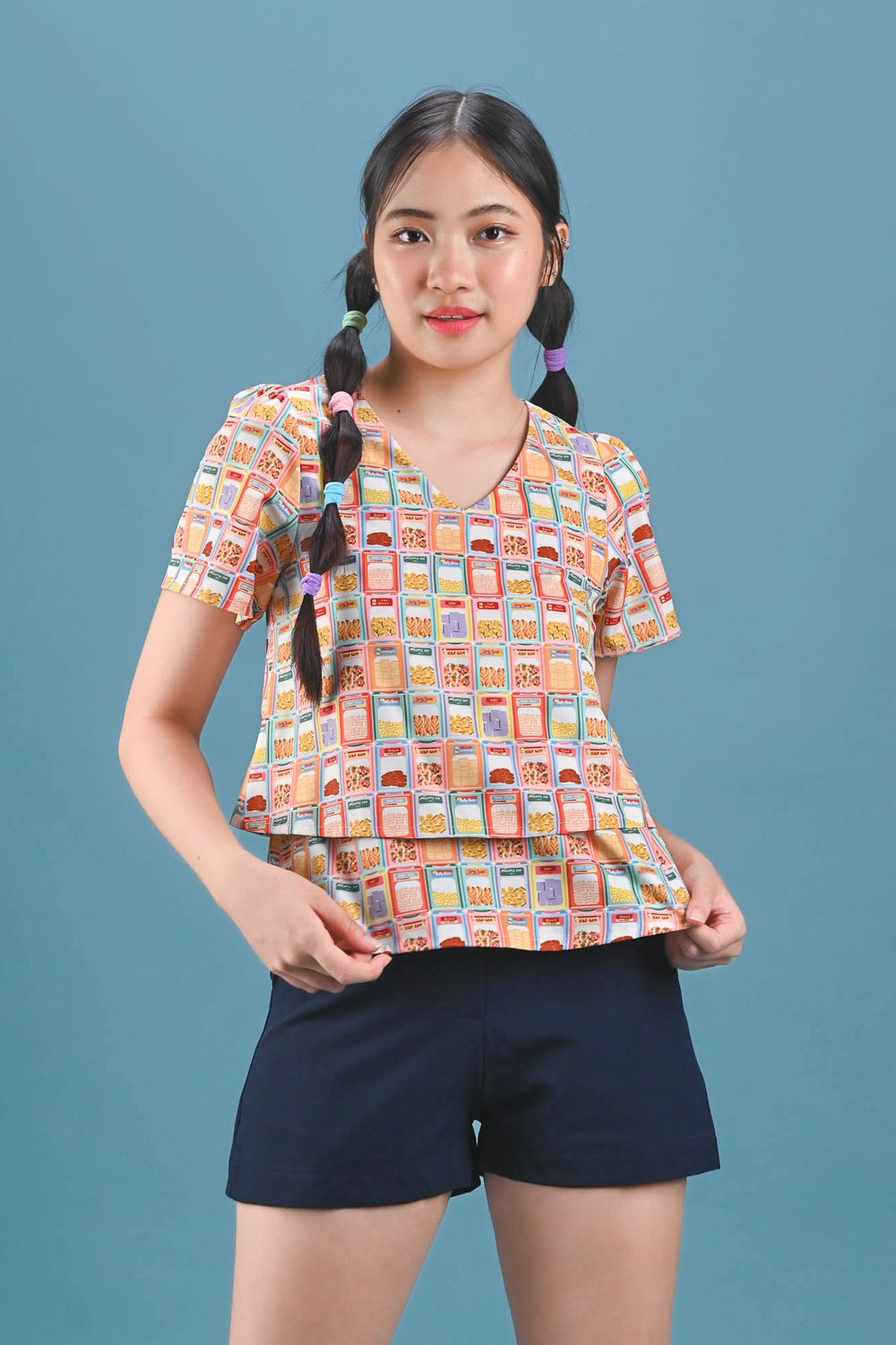 BUKIT BISCUIT SLEEVED LAYERED TOP