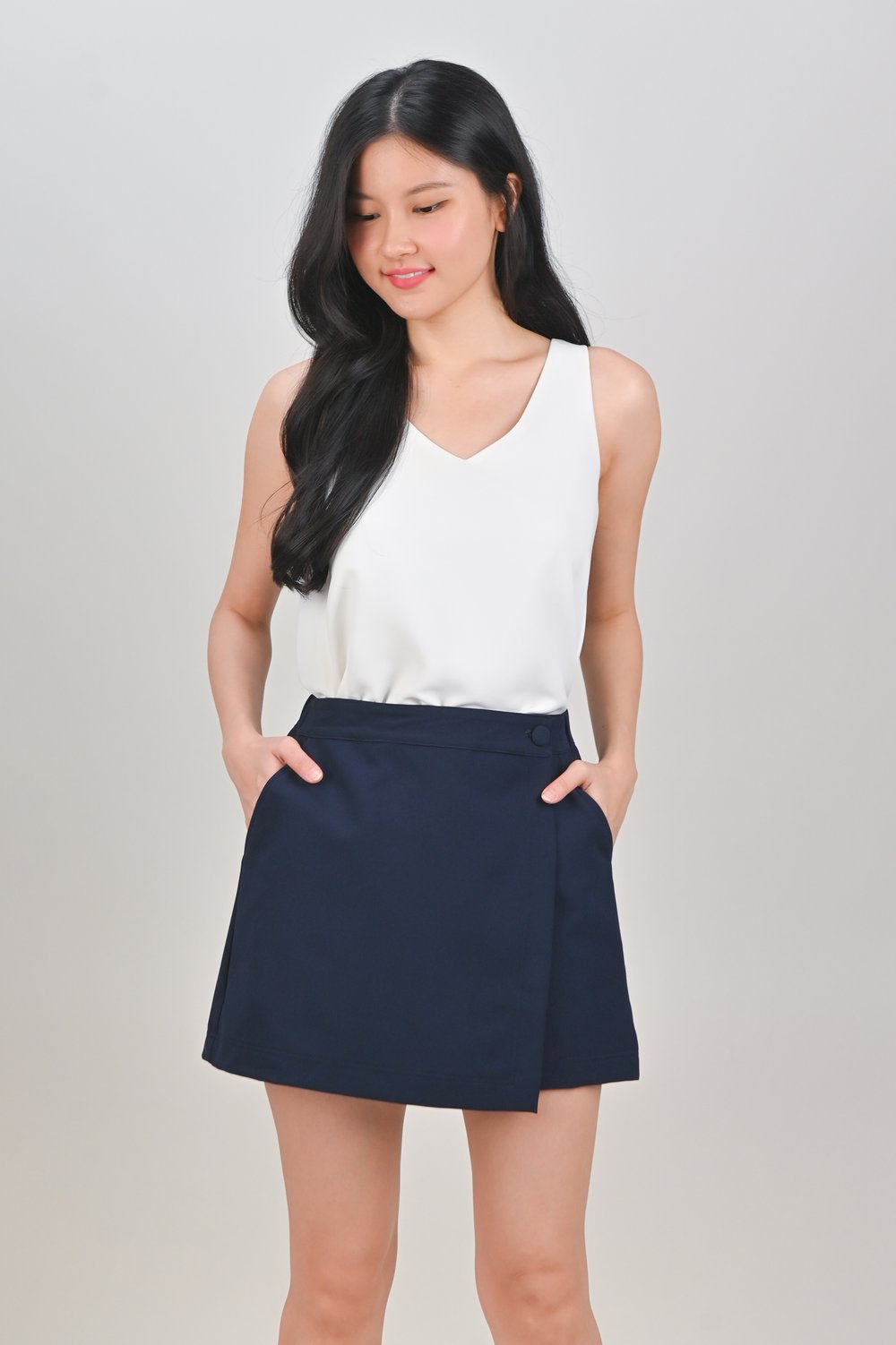 BEX ELASTIC-BACK SKORTS IN NAVY BEX ELASTIC-BACK SKORTS IN NAVY