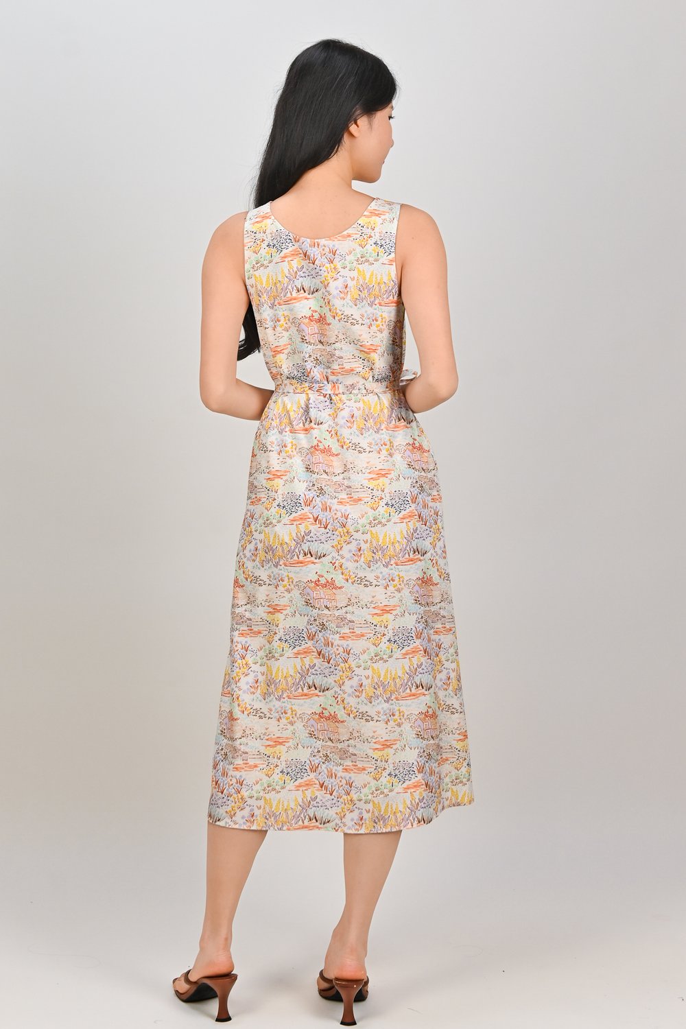 ORANGE COTTAGE TWO-WAY MIDI DRESS