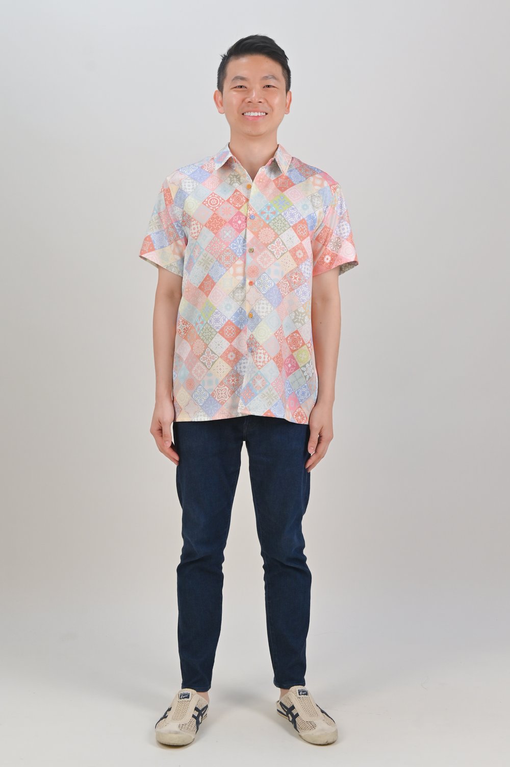DIAMOND VINTAGE TILES MEN’S SHIRT