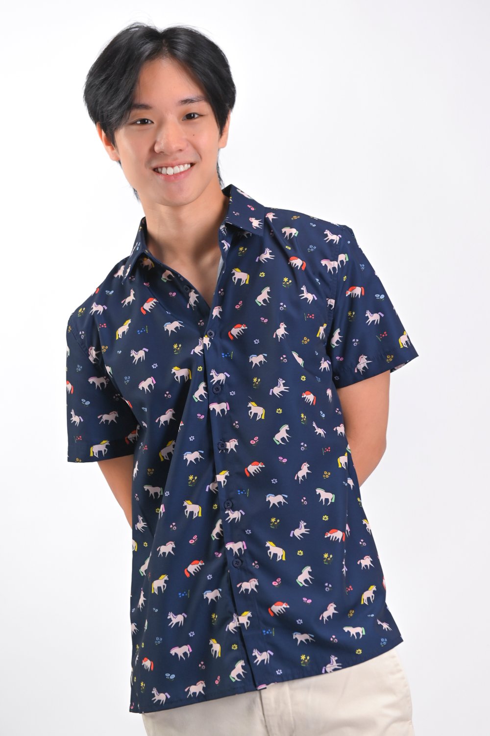 PETALS & PONIES MEN’S SHIRT