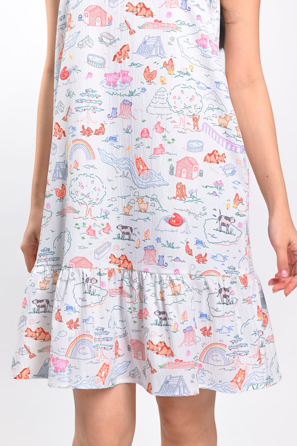 ZODIAC FARM SLEEVELESS DROPWAIST DRESS