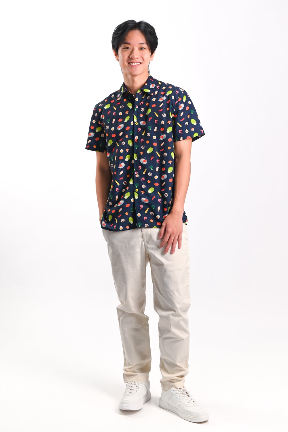 SOUPER HUAT NAVY MEN’S SHIRT