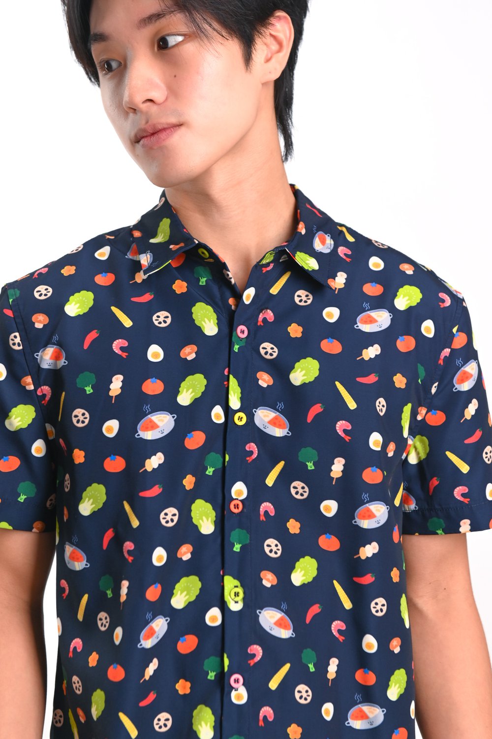 SOUPER HUAT NAVY MEN’S SHIRT