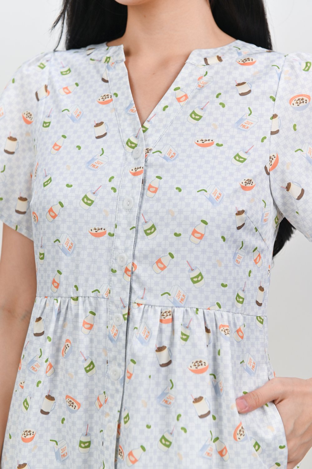 SOYA SO GOOD SLEEVED SHIRT-DRESS