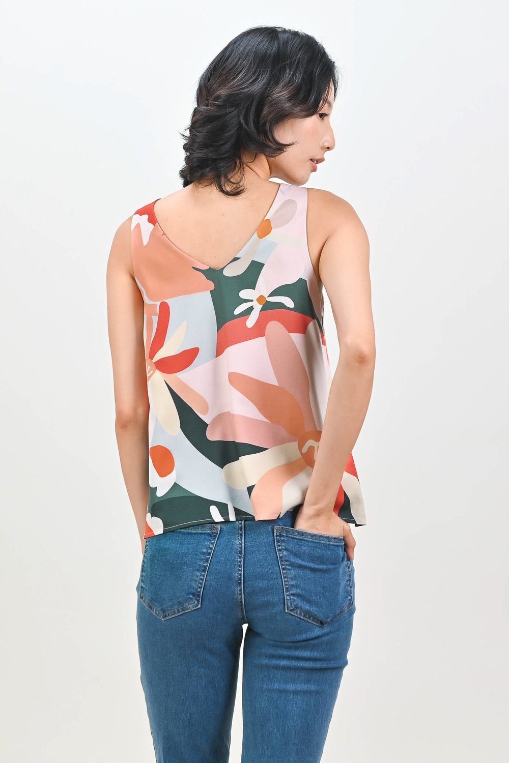 TEAL GARDENS TWO-WAY TOP