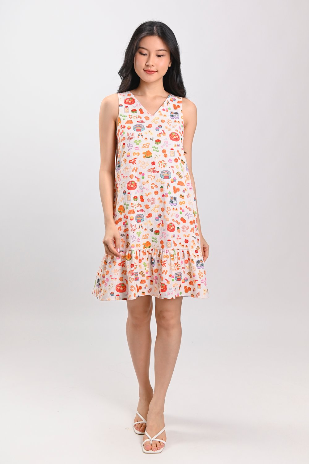 SNACKTACULAR SLEEVELESS DROPWAIST DRESS