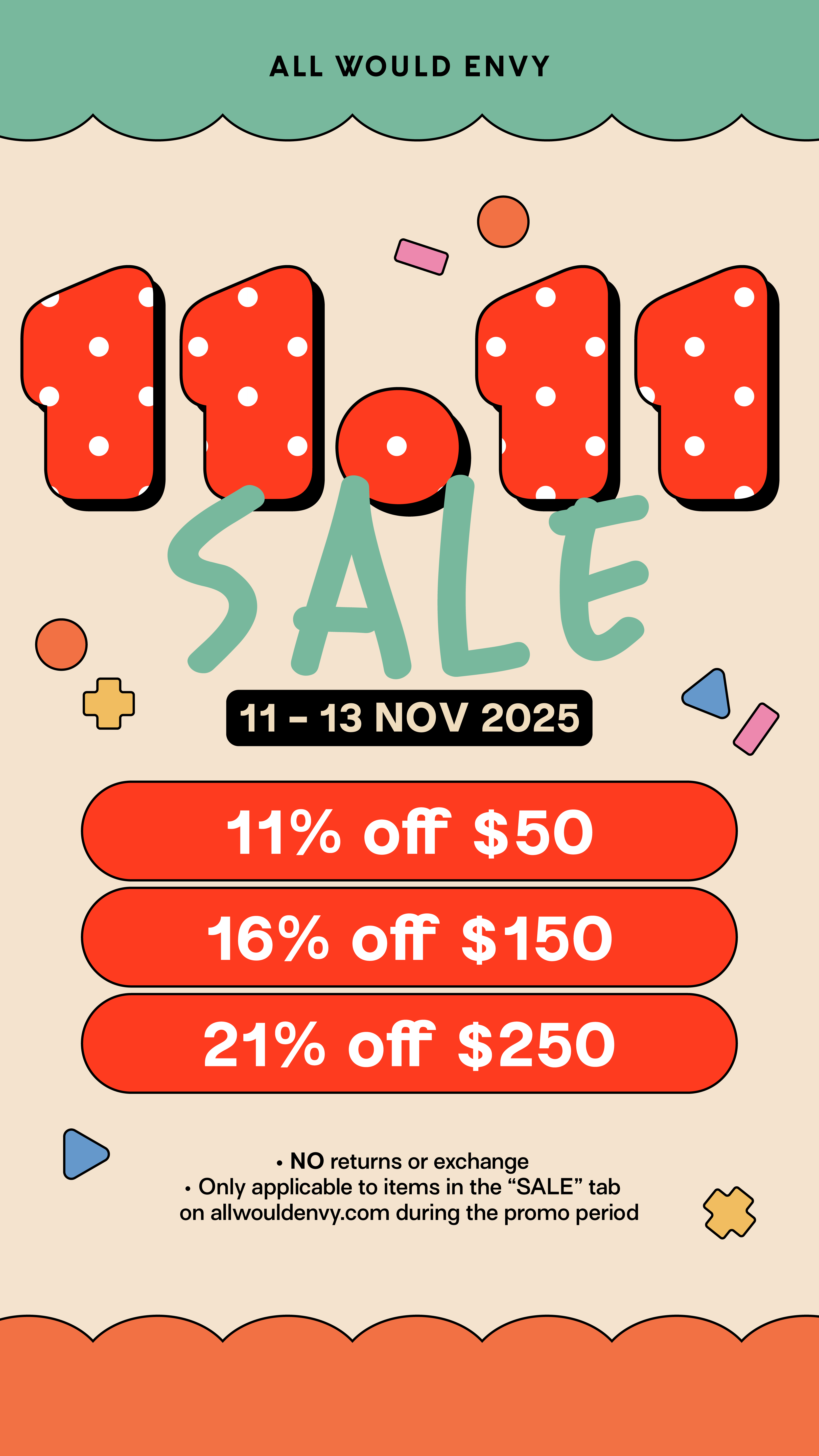 AWE 11-11 SALE